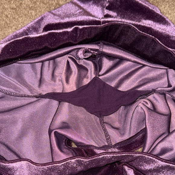 Torrid Deep Purple Velvet Pajama Set - Picture 6 of 6